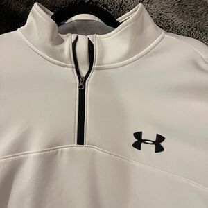 Under Armour Black and White Quarter-Zip Pullover XXL